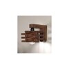 Star Brown Solid Wood Wall Lights