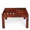 Sydney Sheesham Wood Contemporary Square Coffee Table In Honey Finish