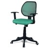 Jaazza Low Back Ergonomic Chair in Dark Green Colour