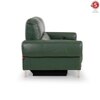 Vivian Three Seater Motorized Leather Recliner in Hunter Green Colour