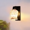 Devansh Solid Wood Electric Wall Light in Brown Colour with Multi Shade Count of 1 Light