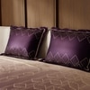 Stoa Paris Satin King Size Bedsheet with 2 Pillow Covers  Size Plum Radiance
