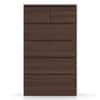 Bocado Tall Engineered Wood Chest of 6 Drawers in Columbian Walnut Finish