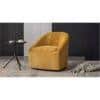 Chrishun Velvet Accent Chair in Yellow Colour