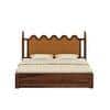 Tavora Sheesham Wood King Size Bed With Box Storage In Provincial Teak Finish