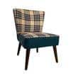 Tiara Block Green Accent Chair
