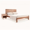 Bunka Solid Wood King Non Storage Bed in Brown Colour