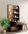 Hexa Red Wooden Dressing Table in Flower Wenge Colour