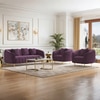 Amora 1 Seater Fabric Sofa In Plumy Purple Velvet Colour