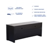 Zouk Engineered Wood TV Unit with Open Shelf and Cabinet in Wenge Finish