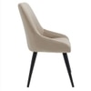 NICO Leather Accent Chair in Beige Colour