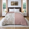 Eva Cream Floral Cotton Comforter Double Bed Reversible 350 Gsm Size 240 X 220 Cms