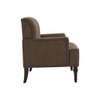 Terren Boucle Fabric Lounge Chair in Brown
