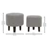 Daviana Boucle Fabric Lounge Chair in Grey Colour