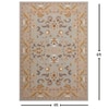 Presto Blue Traditional Hand Tufted Wool Carpet 4X6 Feet