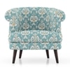 Bardot Lounge Chair - Mint Ikat