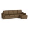 Apollo Compact Sofa (Colour : Dune, Cushion : Soft, Back Type : High Back, Seating Capacity : Right Aligned 3 Seater + Right Aligned Chaise + Ottoman)