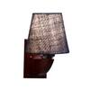 Devansh Solid Wood Electric Wall Light in Blue Colour with Blue Shade Count of 1 Light