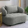 Henry Boucle 1 Seater Sofa in Grey  Color