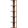BLUEWUD Braine Engineered Wood Multipurpose Wall Decor Floating & Free Standing Shelf Display Rack Decorative Hall D�cor for Living Room Home Furniture (6 Square Shelves) (Brown Maple)