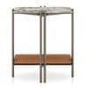 Paloma Marble Side Table in Saturn Spanish Ceramic Finish