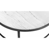 Lucila Round Metal Coffee Table In Black Finish