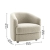 Elegantensemble Wood 1 Seater With Upholstery Non Storage Sofa In White Colour