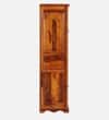 Rangrez Sheesham Wood 1 Door Wardrobe in Honey Oak Finish
