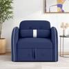Jayen 1 Seater Pull Out Sofa cum Bed  in Navy Blue Colour