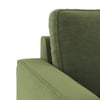Apollo Compact High Back 2 Seater Fabric Sofa in Moss Green Colour