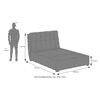 Bornholm Upholstered Storage Bed In Hydraulic (Bed Size : Queen, Colour : Shitake Beige)
