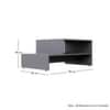 Hexa Engineered Wood Modern Center Table For Living Room In Slate Grey