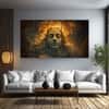 The Castle Decor Lord Shiva Wall Painting Wooden Framed 27x48 Inch (Style 18)