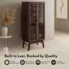 Boisdale Solid Wood Bar Cabinet (Walnut Finish)