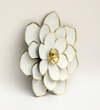 W-Veda Abstract Metal Wall Decor in White Set of 1
