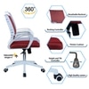 Mmarveal Mid Back Ergonomic Chair in Red Colour