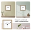 Square Wooden Wall Clock with Precision Dot Markers