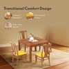 Fabio Dining Chair Set Of 2 In Colour Matty Yellow And Finish Amber Walnut