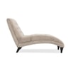 Pion Velvet Chaise Launger in Cream Colour