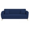 Daraco Velvet 3 Seater Sofa in Navy Blue Color