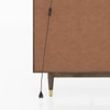Klint Solid Wood Bar Cabinet (Danish Walnut Finish)