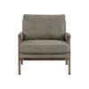 Serenity Boucle Fabric Arm Chair in Brown