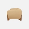 Amala Velvet 3 Seater Sofa Beige in Colour