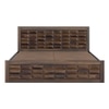 Shashi Sheesham Wood Queen Size Bed In Provincial Teak Finish With Hydraulic Storage (60 x 78 inches)
