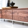 Rubaan Solid Wood TV Unit in Honey Oak Finish
