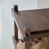 Quinlynn Solid Wood Bedside Table in Provincial Teak Finish