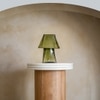 Lueur Olive Green Mini Handcrafted Table Lamp