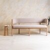 Dune Solid Wood Bench in White Colour