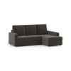 Apollo Sofa (Colour : Smoke, Cushion : Hard, Back Type : High Back, Seating Capacity : Right Aligned 2 Seater + Right Aligned Chaise)