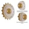 ZEN Integrated LED Brass Wall Fitting with Frosted White Glass